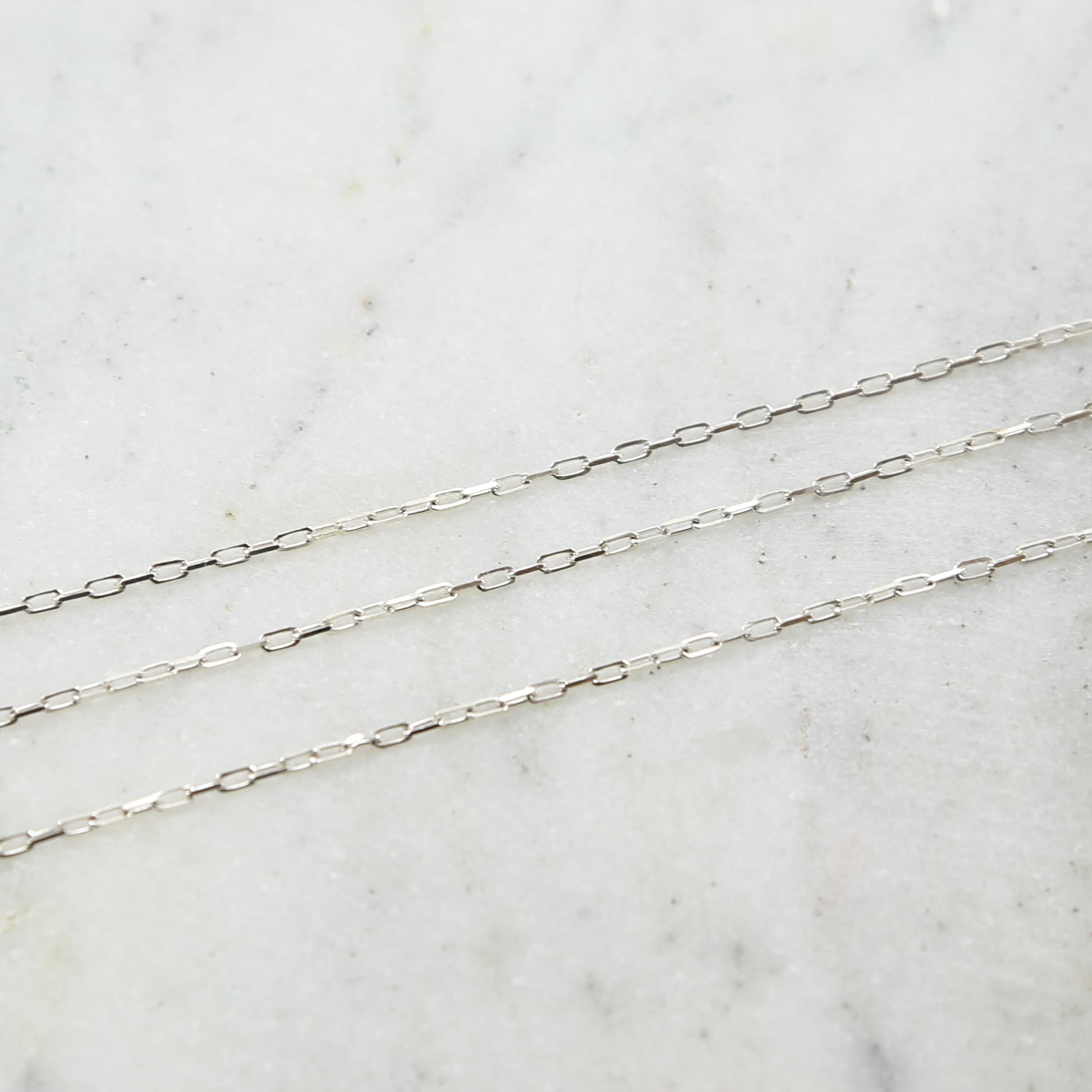 Sterling Silver 3.4mm x 1mm Dainty Venetian Faceted – Sold by the Foot
