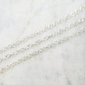 Sterling Silver 4mm Thick Round Smooth Link Chain Extender – Sold by the Foot