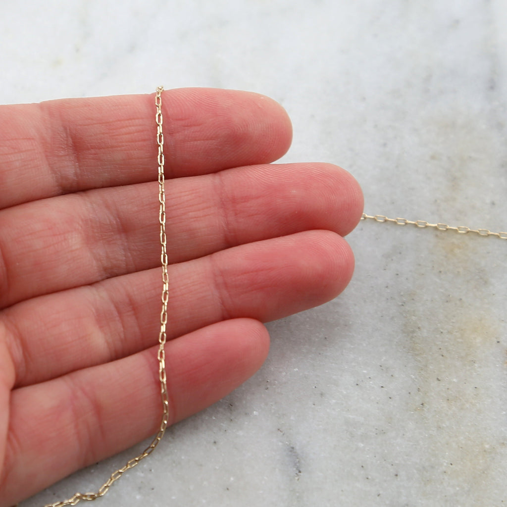 2.4mmx1mm Sterling Silver or Gold Filled Ultra Delicate – Sold by the Foot