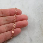 Sterling Silver or Rose Gold Filled Hammered Textured Flat – Sold by the Foot