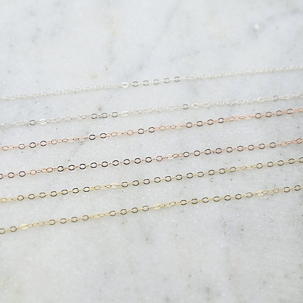 1.9mmx1.5mm Sterling Silver or 14K Gold Filled Ultra – Sold by the Foot