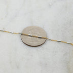 Sterling Silver or Vermeil Dainty Bar Chain with Tiny Links Dainty Modern