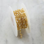 Sterling Silver or Vermeil Oval CZ Cubic Zirconia Stone – Sold by the Foot