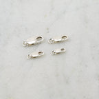 Sterling Silver . Rectangle Lobster Clasp 13.75mm x 11.75mm 10.25mm
