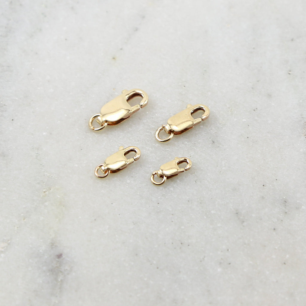 14K Gold Filled Rectangle Lobster Clasp 13.75mm x 11.75mm 10.25mm
