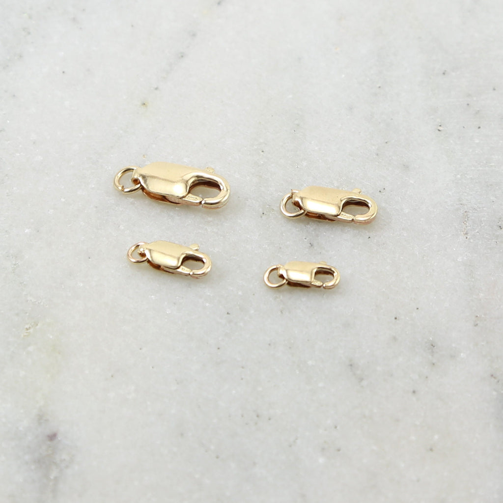 14K Gold Filled Rectangle Lobster Clasp 13.75mm x 11.75mm 10.25mm