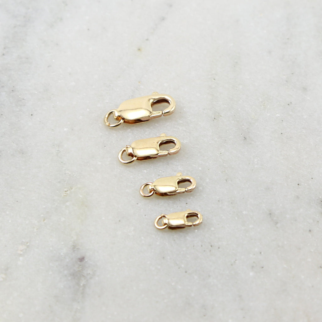 14K Gold Filled Rectangle Lobster Clasp 13.75mm x 11.75mm 10.25mm