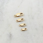 14K Gold Filled Rectangle Lobster Clasp 13.75mm x 11.75mm 10.25mm
