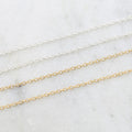 2mmx2.5mm Sterling Silver or 14K Gold Filled Dainty – Sold by the Foot