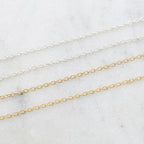 2mmx2.5mm Sterling Silver or 14K Gold Filled Dainty – Sold by the Foot