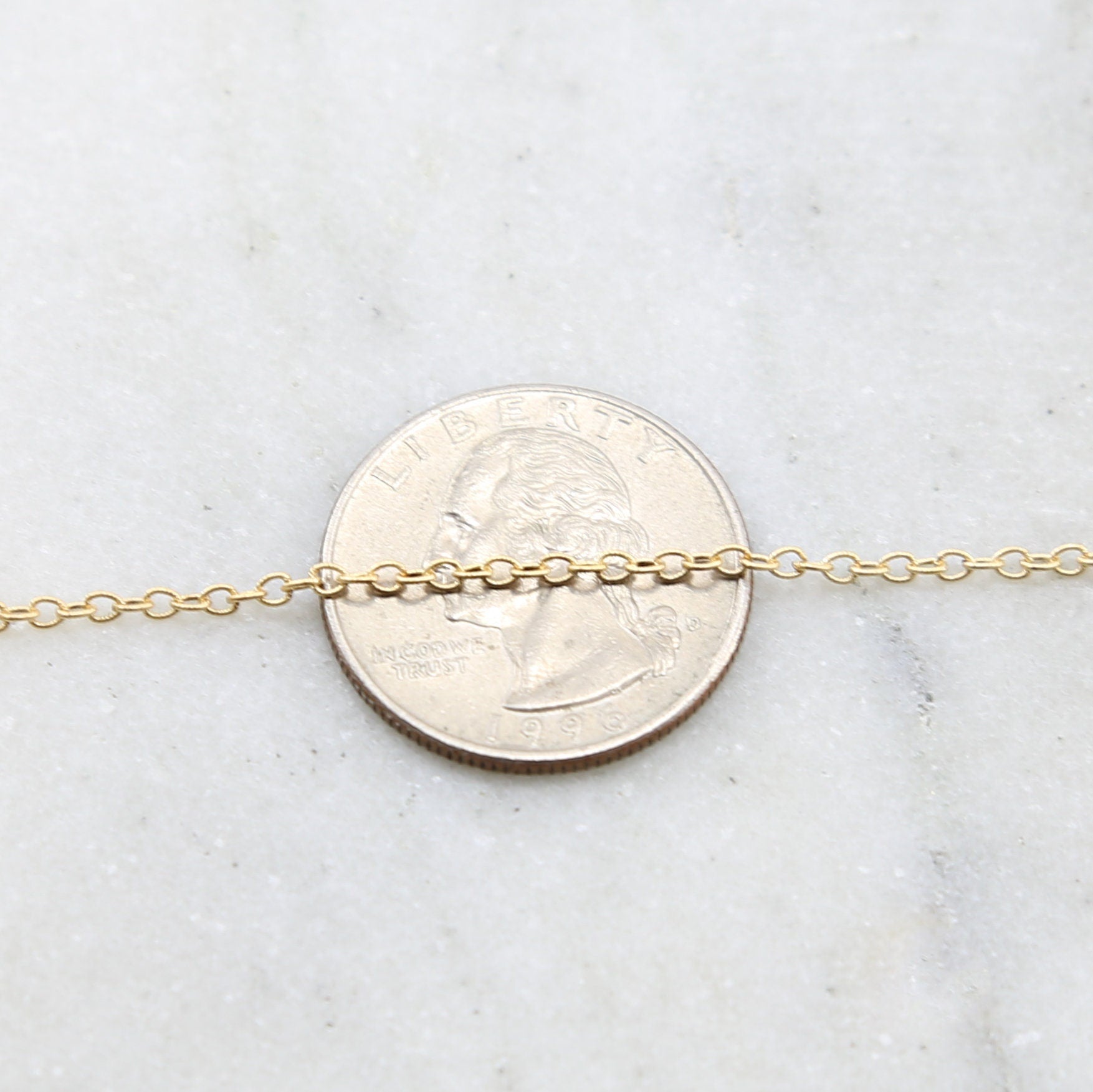 2mmx2.5mm Sterling Silver or 14K Gold Filled Dainty – Sold by the Foot