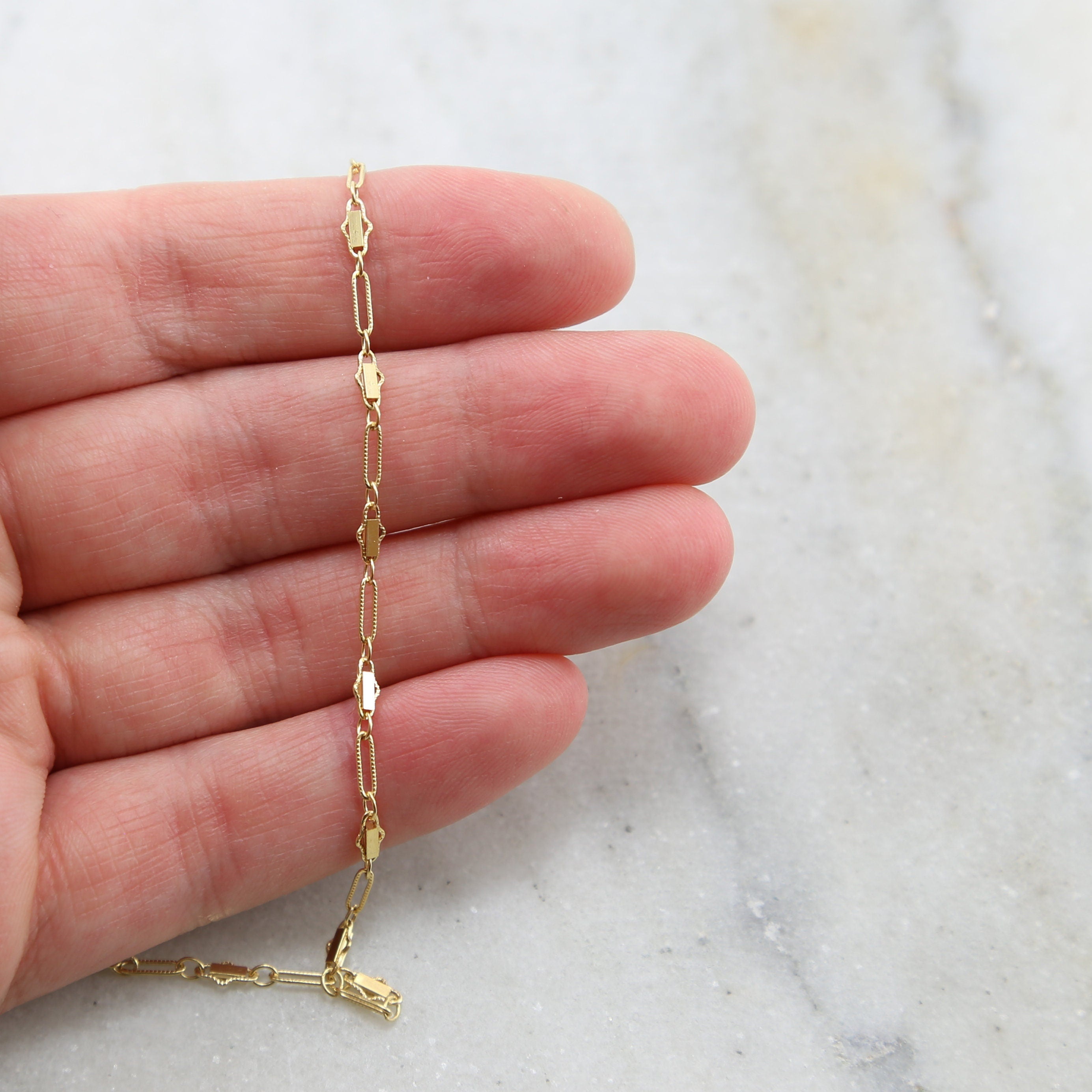 5.5mmx2.75mm Sterling Silver or 14K Gold Filled Flat – Sold by the Foot