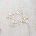 Sterling Silver or 14K Gold Filled Dainty Flying Dove Bird Delicate (2pc)