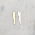 24mmx5mm 14K Gold Filled Spike Point Dagger Thin Delicate Charm (2pc)