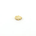 9mmx6mm Vermeil Hamsa Bead with Star of David Great for Necklaces