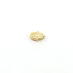 9mmx6mm Vermeil Hamsa Bead with Star of David Great for Necklaces
