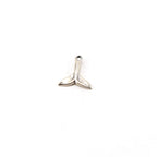 Sterling Silver Small Whale Tail Charm Ocean Inspired Beach Pendant