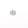 Sterling Silver Large Sand Dollar Ocean Nautical Charm Pendant