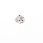 Sterling Silver Large Sand Dollar Ocean Nautical Charm Pendant