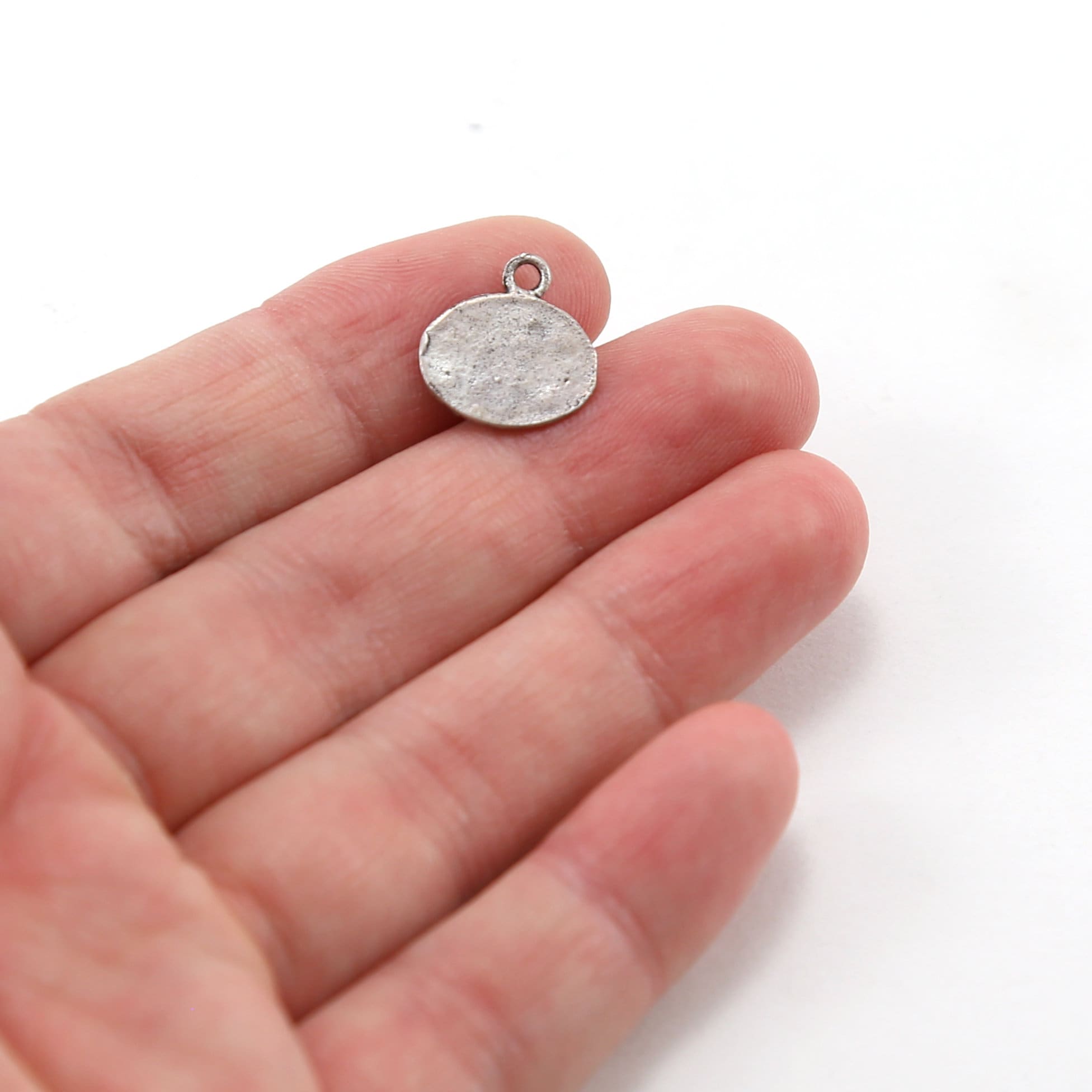 13mmx12mm Sterling Silver Whimsical Dream Inspirational Word Charm Pendant