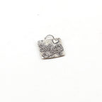 18mmx 15mm Sterling Silver Whimsical Sisters with Heart and Swirl Love Charm