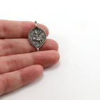 26mmx15mm Sterling Silver Durga Goddess Charm Hindu Hinduism Spiritual