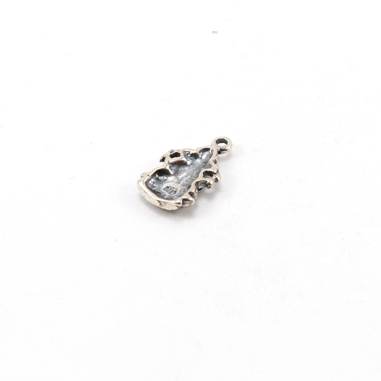 15mmx10mm Sterling Silver Ganesh Deity Charm Outline Hindu Hinduism Spiritual