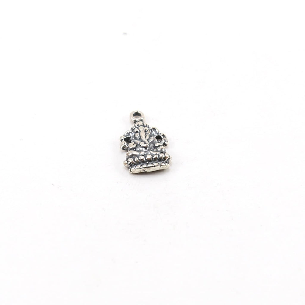 15mmx10mm Sterling Silver Ganesh Deity Charm Outline Hindu Hinduism Spiritual