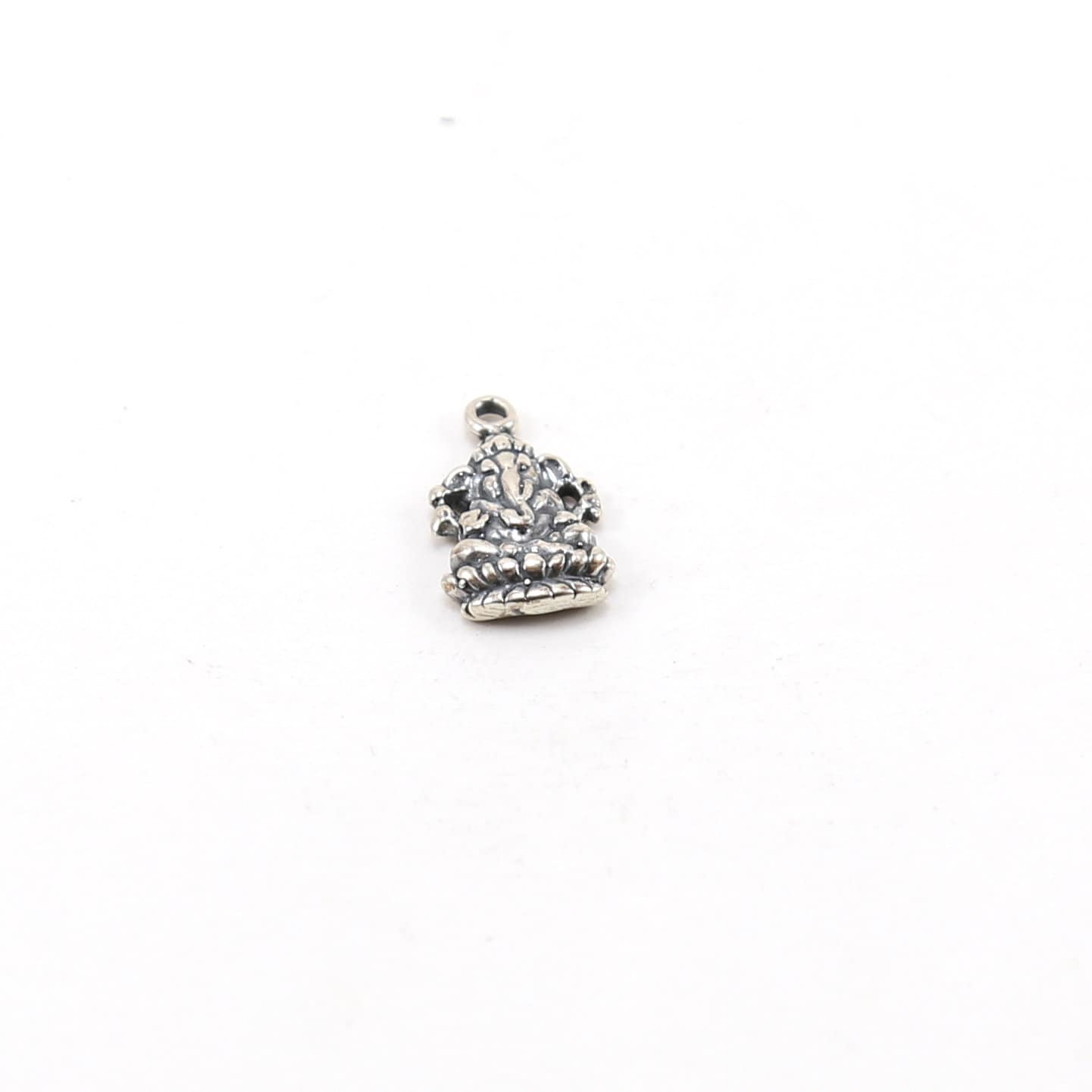 15mmx10mm Sterling Silver Ganesh Deity Charm Outline Hindu Hinduism Spiritual