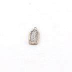 15mmx9mm Sterling Silver Buddha Sitting in Oval Rim Yoga Charm Ohm Meditation
