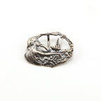 28mmx20mm Sterling Silver Maiden Mermaid with Dove with Floral Accents Oval