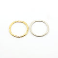 29mm Sterling Silver or Vermeil Large Hammered Textured Open Circle Connector