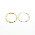 29mm Sterling Silver or Vermeil Large Hammered Textured Open Circle Connector