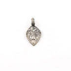 29mmx13mm Sterling Silver Pointed Hanuman Deity God Teardrop Charm Hindu