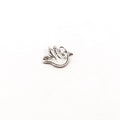 Sterling Silver Whimsical Dove Flying Bird Delicate Charm