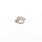 Sterling Silver Whimsical Dove Flying Bird Delicate Charm