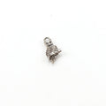 Sterling Silver Thick Detailed Wise Owl Charm Nature Bird Pendant