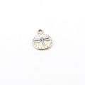 Sterling Silver Dragonfly Raised Coin Charm Insect Nature Spring Pendant