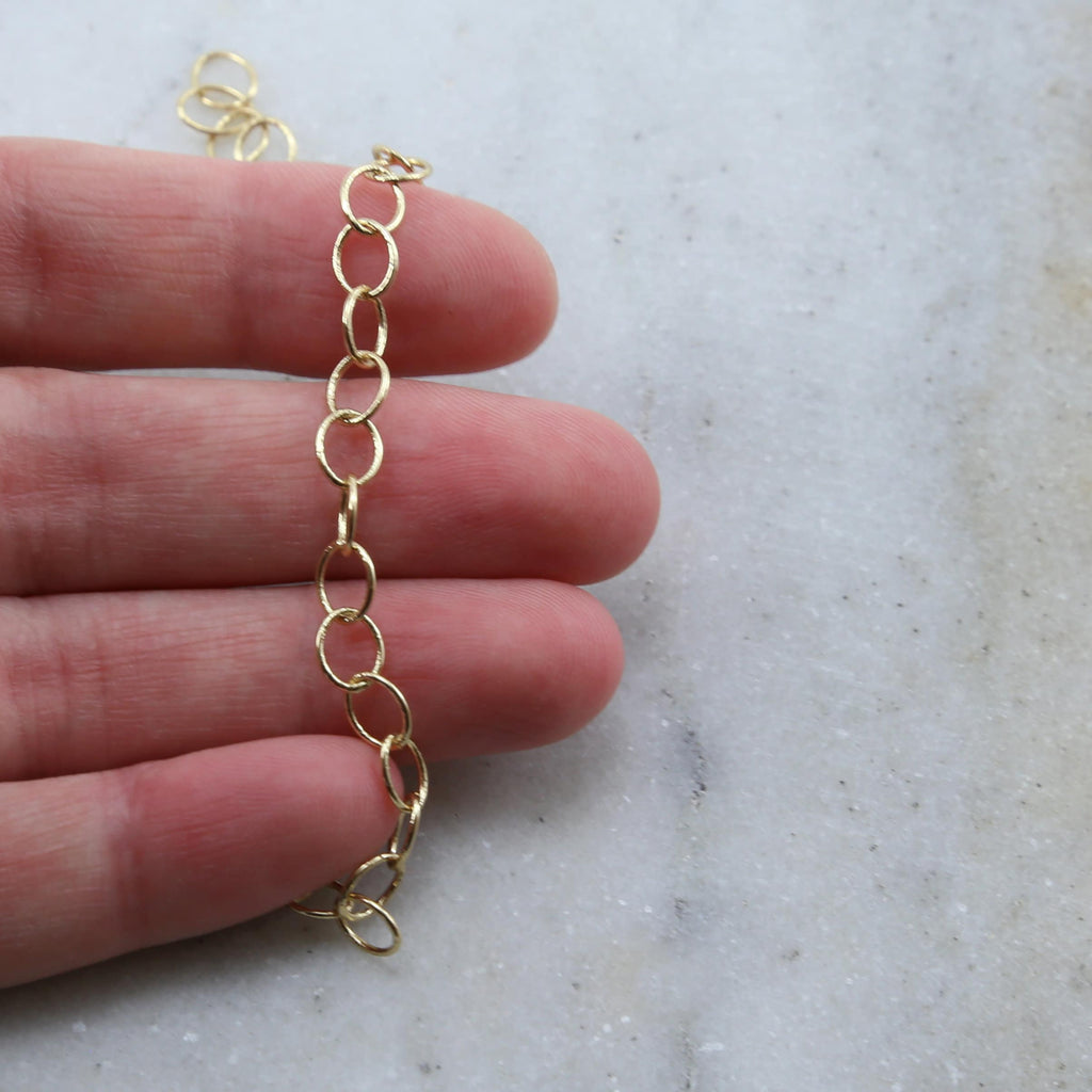 Brass Oval Extender Chain in Shiny Silver and Gold Antique – Sold by the Foot