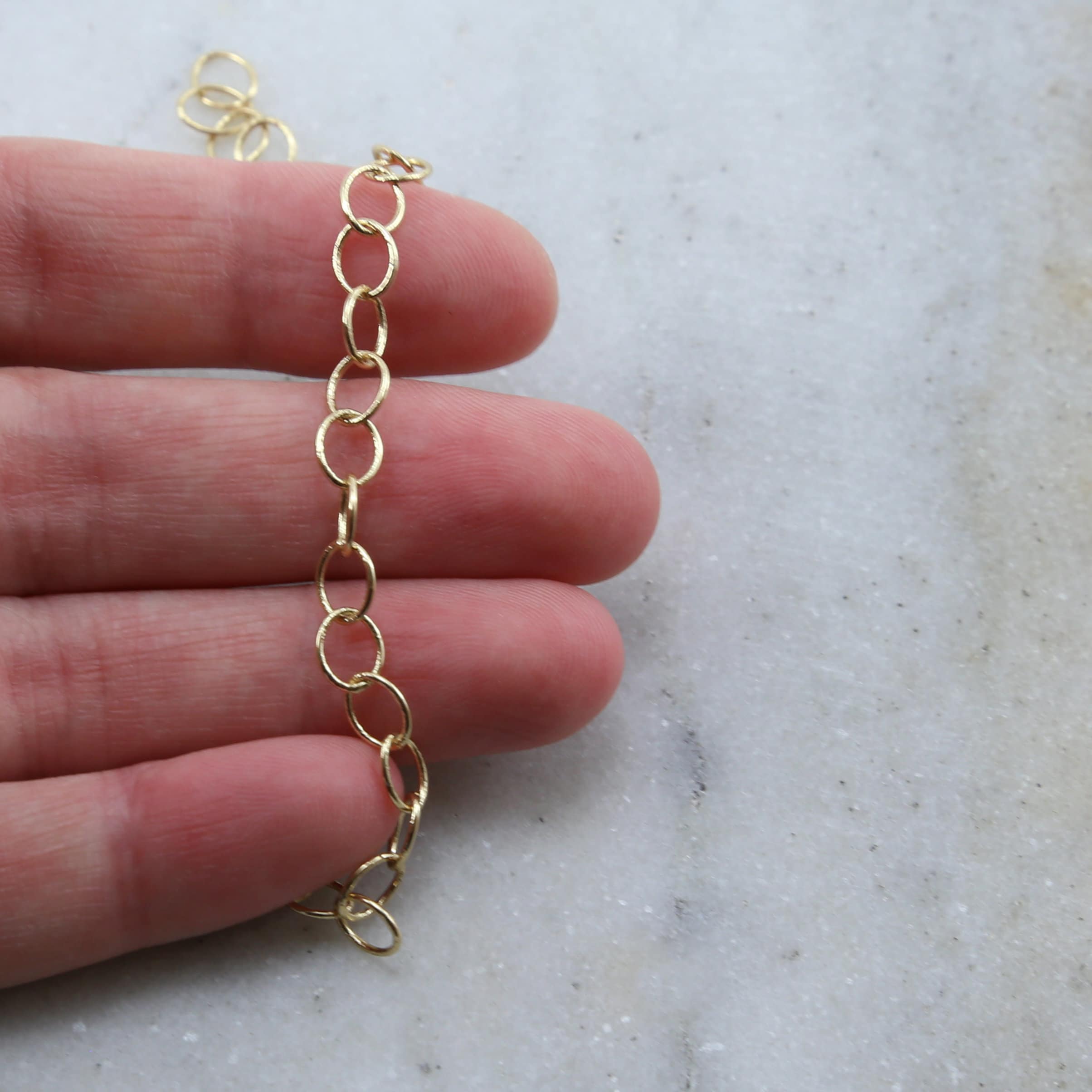 Brass Oval Extender Chain in Shiny Silver and Gold Antique – Sold by the Foot