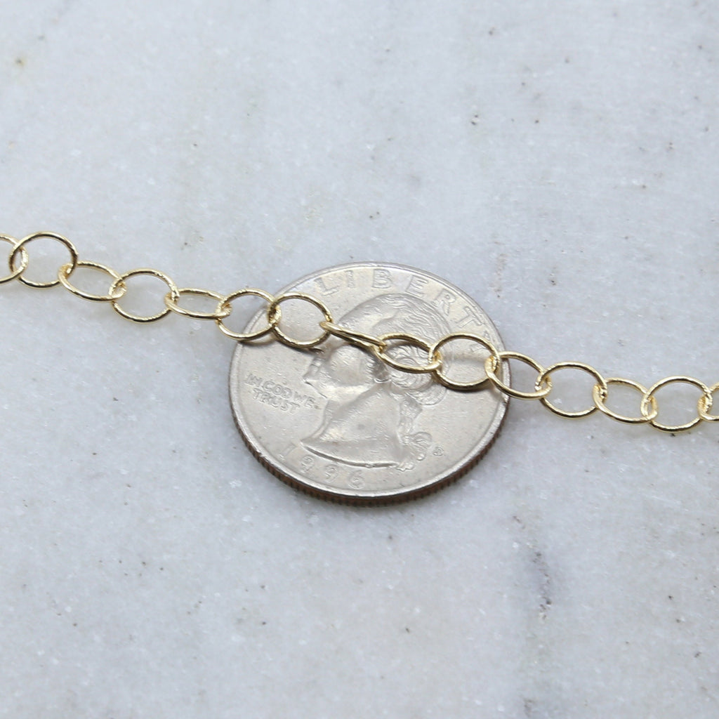 Brass Oval Extender Chain in Shiny Silver and Gold Antique – Sold by the Foot