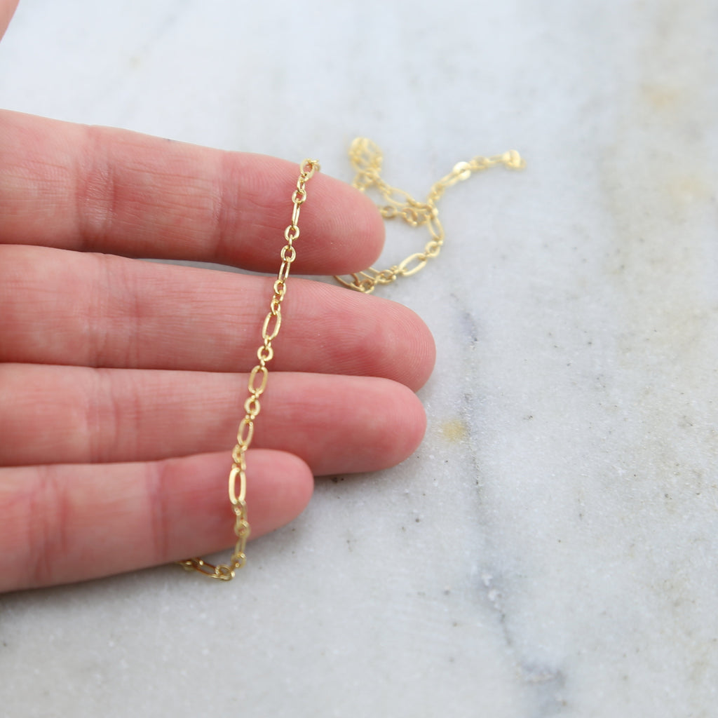 Brass Oval Fancy Oval Circle Chain in Shiny Silver and Gold – Sold by the Foot