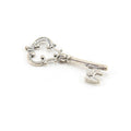 41mmx16mm Sterling Silver Victorian Detailed Fancy Large Key Pendant