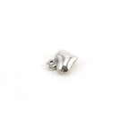 Sterling Silver Mini Tiny Puffy Heart Charm in Dainty Heart Love Pendant
