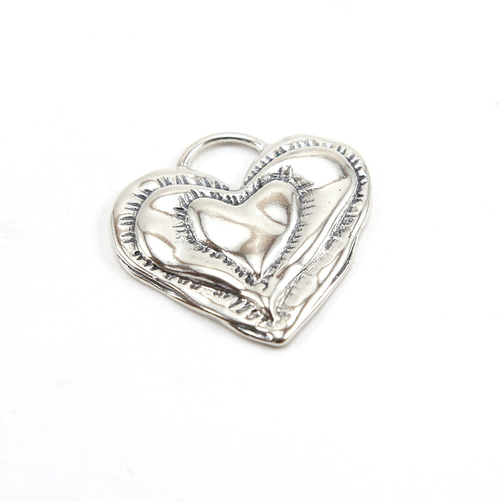 35mmx35mm Sterling Silver or Vermeil Large or Organic Shaped Detailed