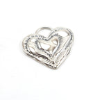 35mmx35mm Sterling Silver or Vermeil Large or Organic Shaped Detailed