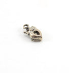 15mmx7mm Sterling Silver Faceted Jewel Heart with Crown Charm Queen Princess