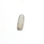 Sterling Silver Long Heart Bar Charm in Dainty Thin Heart Love Pendant