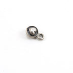 Sterling Silver Thick 3D Round Raised Heart Charm Love Friendship