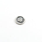 11mm Sterling Silver Heart Imprint Circle Medallion Coin Charm Mother